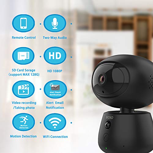 BIOXO Pet Monitor Camera, 1080P HD Ptz IP Camera, Night Vision Camera for Dog/Cat/Baby Monitor Home Security Camera… - Image 4