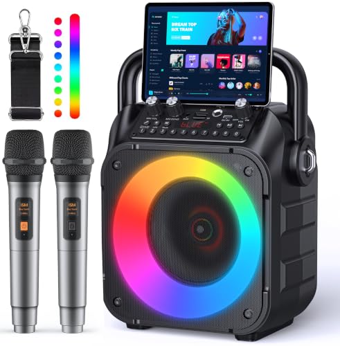 Karaoke Adulte, Haut-Parleur Bluetooth Portable Karaoke pour Adultes...