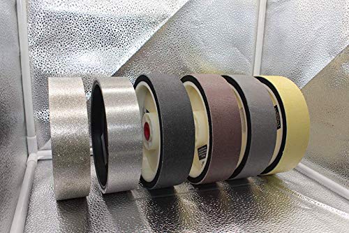 Flexible Set 6 pcs 6 Lapidary Soft Diamond Resin polishing Grinding Wheels cabbing rez Premium Multicolored