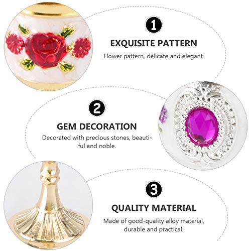 Taças de vinho de Natal Amosfun com 2 peças de taças de vinho estilo retrô europeu, taças de liga pa