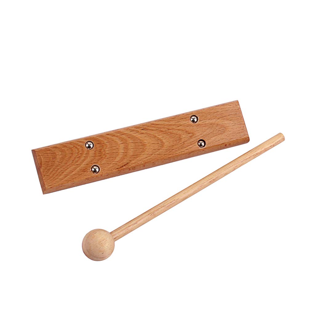 Alnicov Carillon solo de méditation avec instrument de percussion en maillet pour prière, yoga, énergies orientales, guérison ou gestion de classe des enseignants
