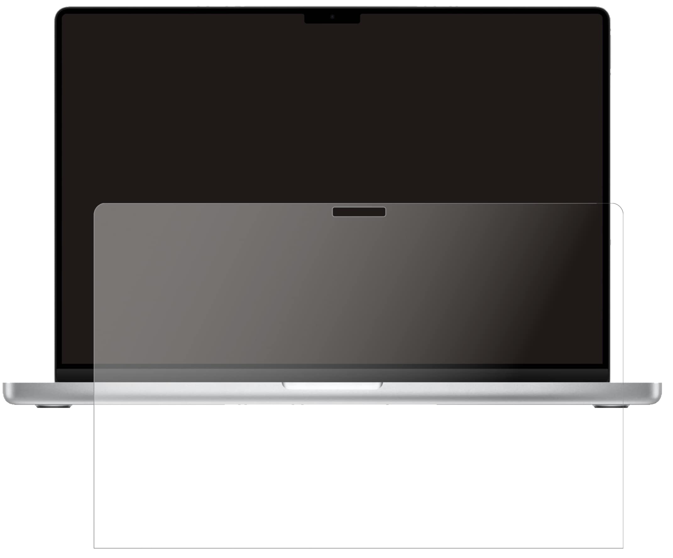 dipos I 2 x osłona ekranu, matowa, kompatybilna z Apple MacBook Pro 16 cali (2021), elastyczna szklana ochrona wyświetlacza 9H