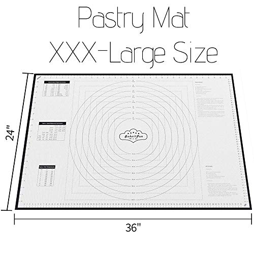 Baking Mat, Xxx-Large, 36 X 24 Inches, Light Gray #TOP1