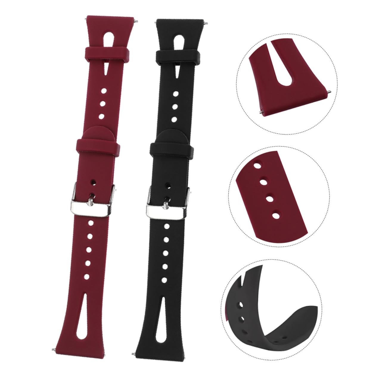 jojofuny Decora L'Orologio Con Cinturino In Silicone Da 2 Pezzi