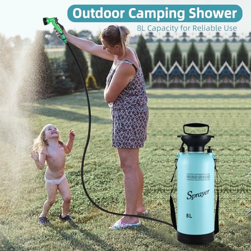 Ducha Portátil para Camping con 7 Modos de Spray, Ducha Manual con Manguera y Cabezal Extraíble, Kit de Enjuague a Presión para Senderismo, Viajes, Jardín, Playa y Mascotas miniatura 4