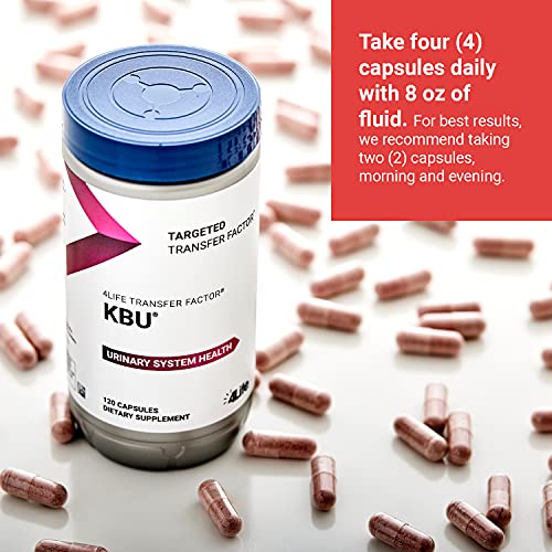 4Life Transfer Factor Kbu - Targeted Kidney, Bladder, And Urinary Support With Cranberry Extract - 120 Capsules #TOP5