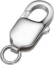 My-Bead Lobster Clasp 925 Silver 16 mm (20 mm) Large Jewellery Clasp for Chains Bracelets Necklaces Replacement & Repair Chain Clasp DIY