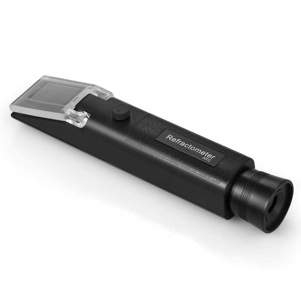 Portable Handheld ATC Salinometer Seawater Salinity Refractometer Salinity Meter Aquarium Salinity Halometer Salt Gauge Saltwater Test Kit 0-10% Salinity & 1.000-1.070 Specific Gravity