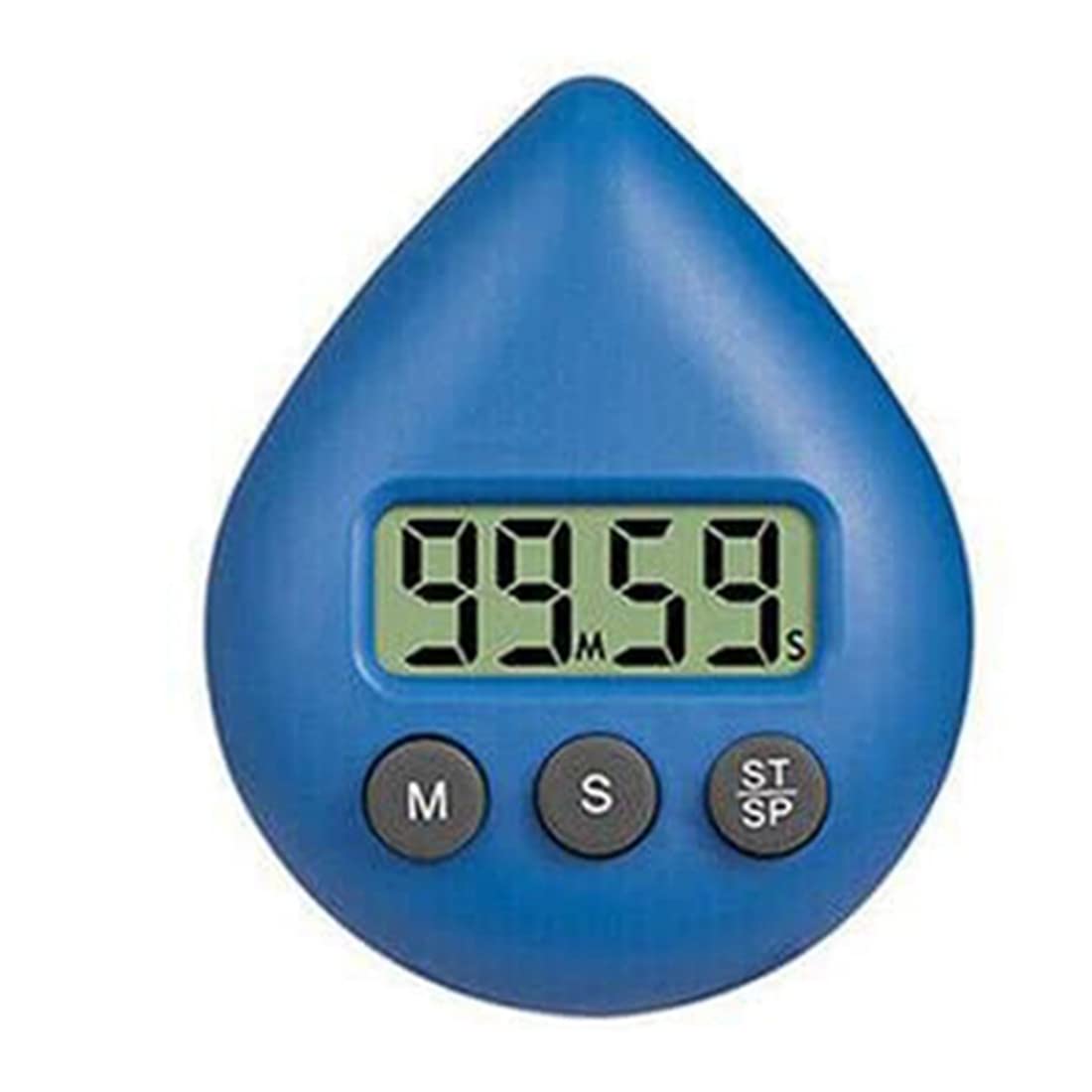 CTRLZS Digital Bathroom Clock Waterproof Shower Clock Timer Temperature Humidity Visual Countdown Timer Wall Clock Blue