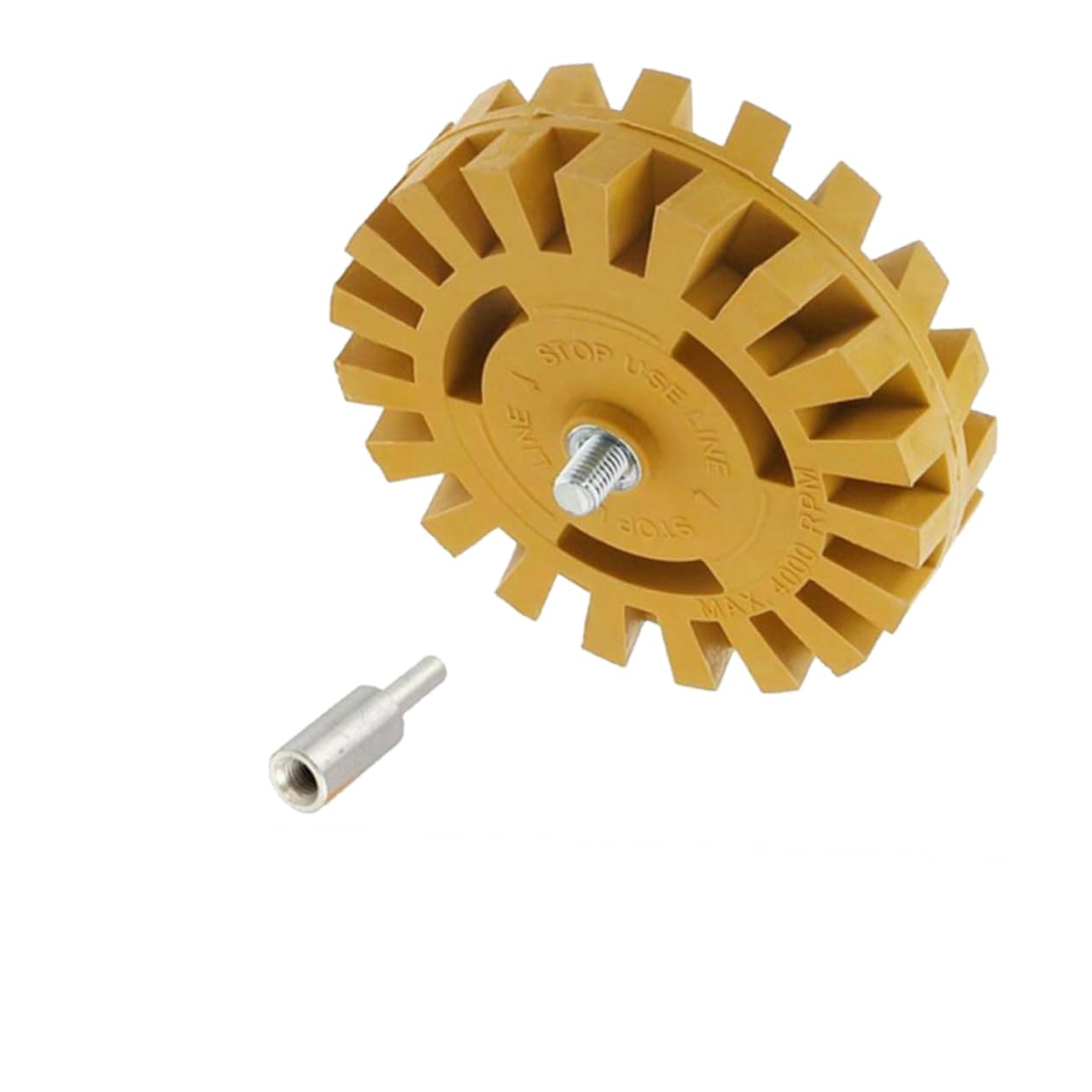 Mikikit Car Sticker Remover 4 Inch Rubber Eraser Wheel 20mm Degumming Wheel for Car Detailing Glue Remover