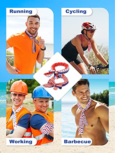 Image of Janmercy 10 Pcs Cooling Neck Wraps Ice Bandanas