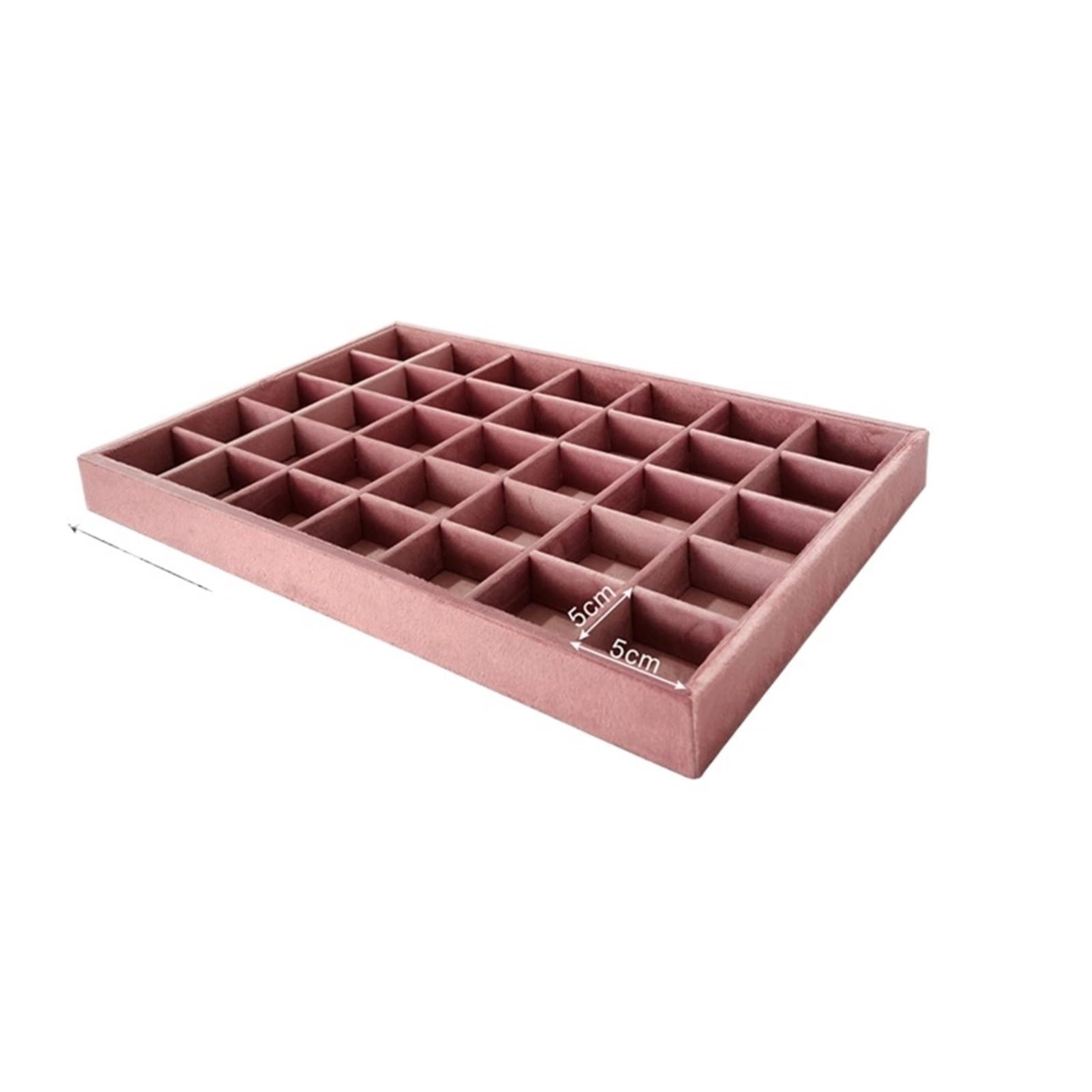 YGMNQAL Velvet Jewelry Tray Luxury Velvet Jewelry Organizer Tray - Multi-compartment Storage for Earrings Rings Necklaces Dresser & Vanity Use