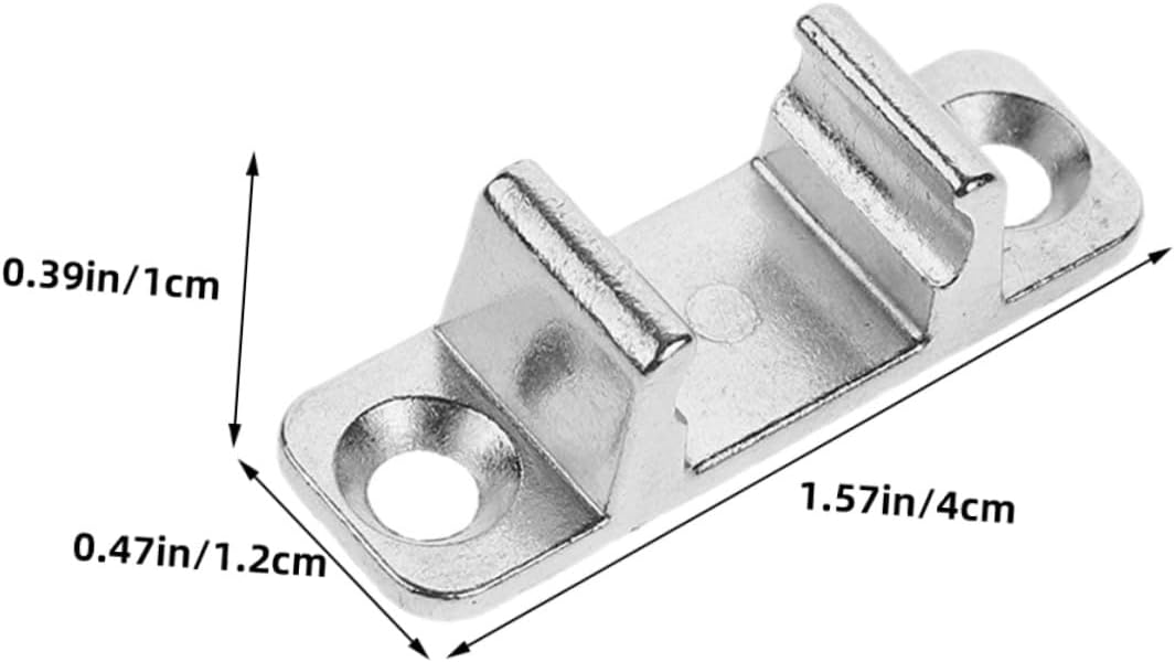 Zerodeko 4 Sets Range Hood Glass Panel Latches Metal Cabinet Door Latches Kitchen Appliance Hardware Range Hood Spare Parts Universal Mounting Fasteners for Glass Panels