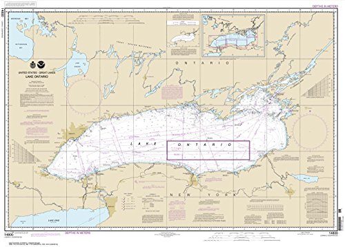 NOAA Chart 14800: Lake Ontario, 29.5 X 41.1, Traditional Paper