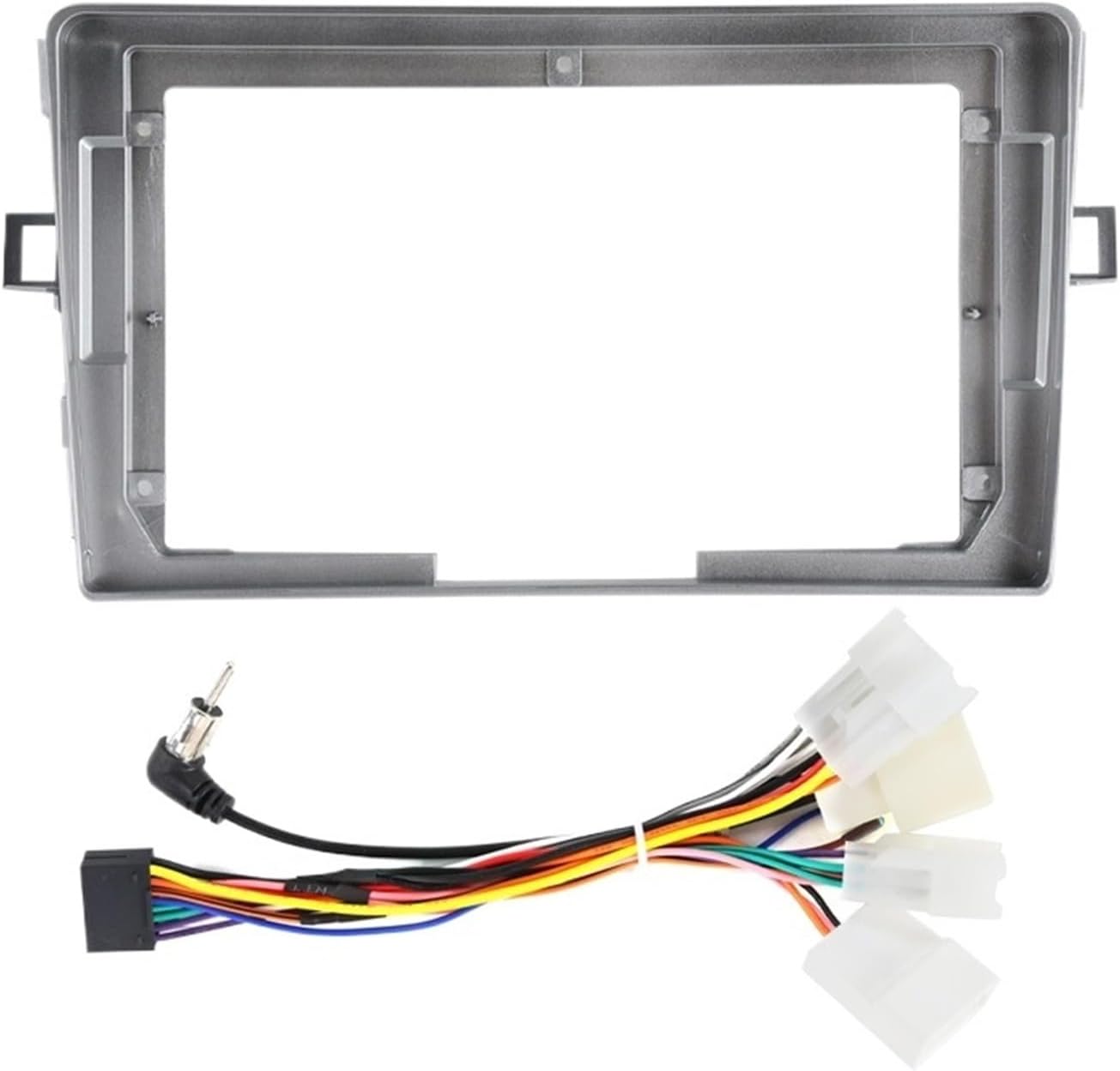 Car Console 9 Inch 2din Car Radio Head Unit Fit for Toyota Verso R20 2009-2018 Car Stereo Plastic Panel Mount Bezel Faceplate Frame Kit Light(Frame)