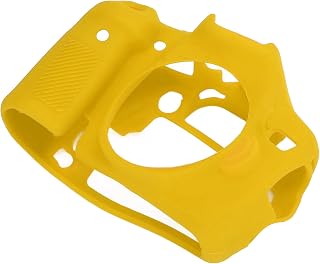 Caixa protetora de silicone, capa de silicone extensível resistente à sujeira e fácil acesso para câmera digital 70D(amarelo)
