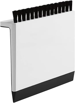 Kohler K-6379-0 Kitchen Sink Squeegee and Countertop Brush, Multi-Purpose, Cleans Wet and Dry Spills, Dishwasher Safe, White