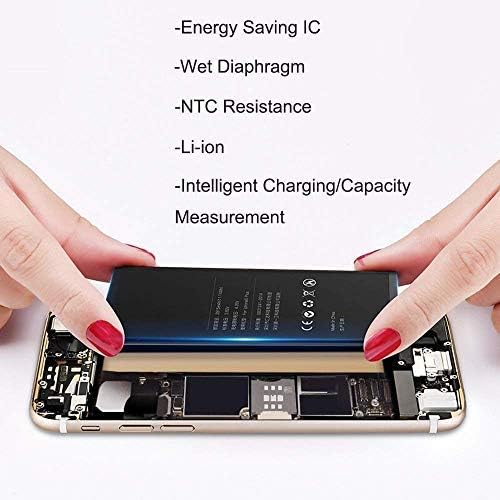 LITSPED 2200mAh for IP 6 Battery Replacement More 15% Capacity(A1549, A1586 and A1589) New 0 Cycle Battery with Complete Repair Tool Kits
