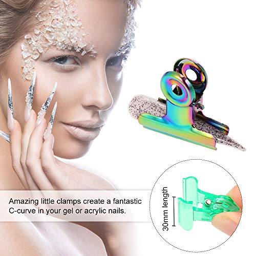 HUIOP 6 clips para moldear uñas c-curve miniatura 5