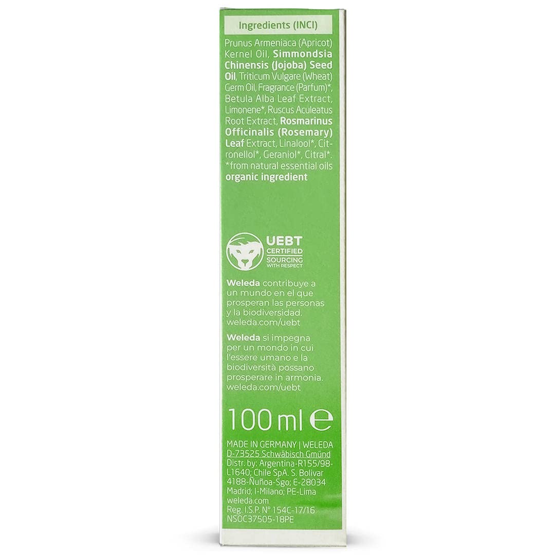 Weleda Olio Cellulite Betulla, trattamento degli inestetismi della cellulite a base di foglie di betulla bio per una pelle visibilmente più liscia e morbida (1X100 ml)