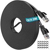 ✔ High Speed Netzwerkkabel- Cat 6 Netzwerkkabel mit hoher Bandbreite von bis zu 250 MHz und 1 Gbit/s sorgen für Hochgeschwindigkeits-Datenübertragung für Serveranwendungen, Cloud-Speicher, Online-HD-Videostreaming und Spiele. Verglichen mit dem Preis von Cat7 und Cat8 ist der Preis für Cat 6-Netzwerkkabel günstiger und kann Ihre täglichen Netzwerkanforderungen erfüllen.