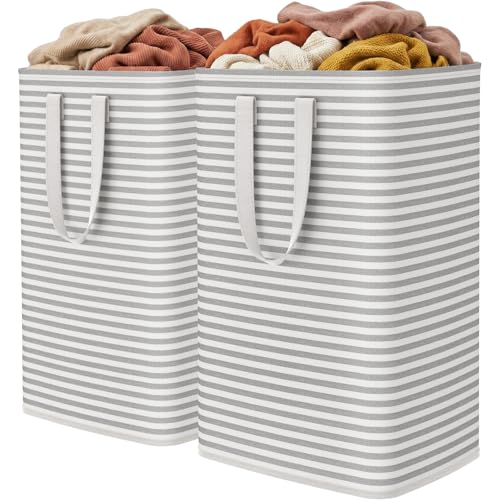 Lifewit 2 Pack Laundry Hamper Large Collapsible Laundry Baskets, Freestanding