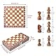 Nikou Schachspiel Schachbrett Chess Board Schachbrett Schach Holz Reise Magnetische Schachfiguren Folding Turnier Spielbrett Outdoor für Kinder & Erwachsene Gehirn Übung Spiel