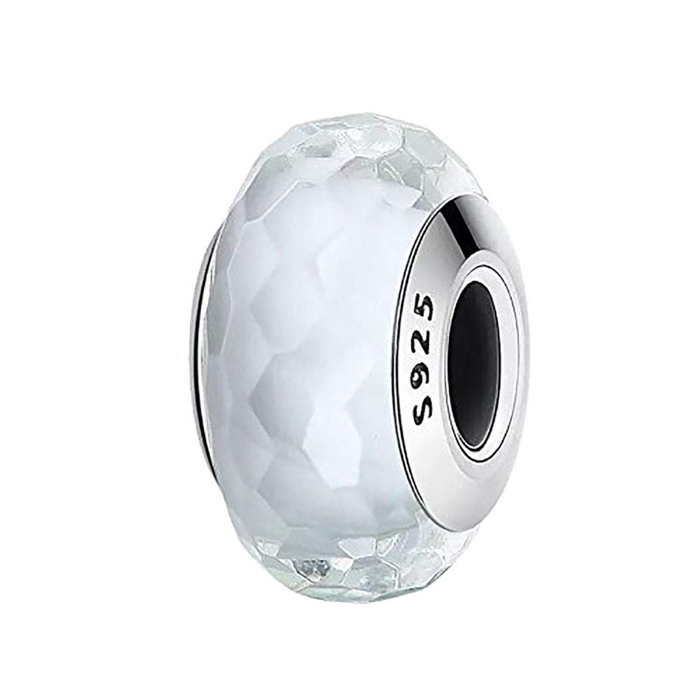 ABAOLA - Glass CharmLampwork Murano Charm 925 Sterling Silver Glass Charm Beads for Fashion Charms Bracelet & Necklace
