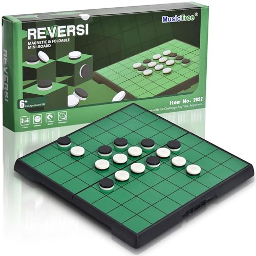 Juego de mesa Reversi magnético con tablero plegable miniatura 1