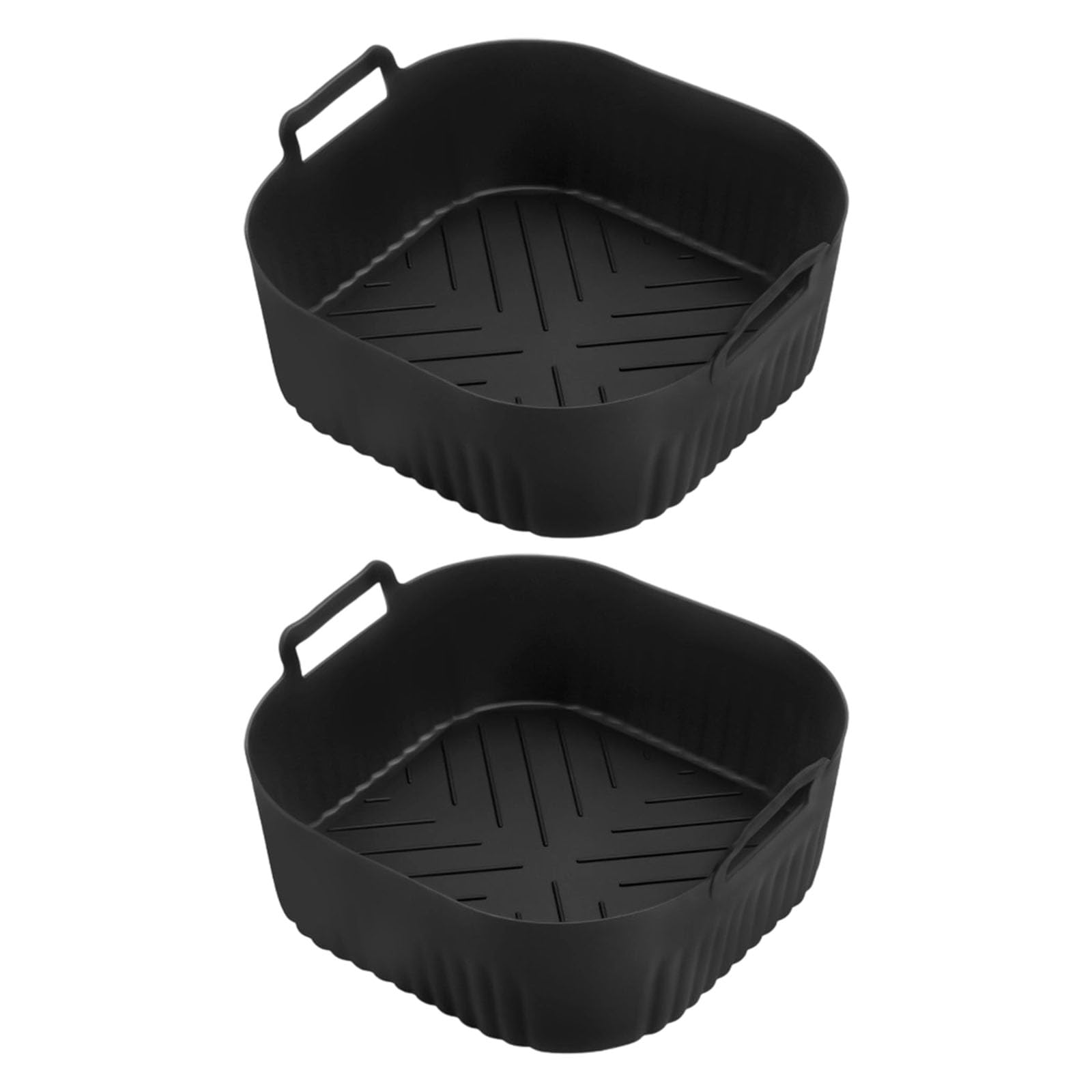 Msioytog 2Pcs Air Frying Machine Silicone Liner Set Nonstick Baking Tray for NA229 220 Air Frying Machine Accessories