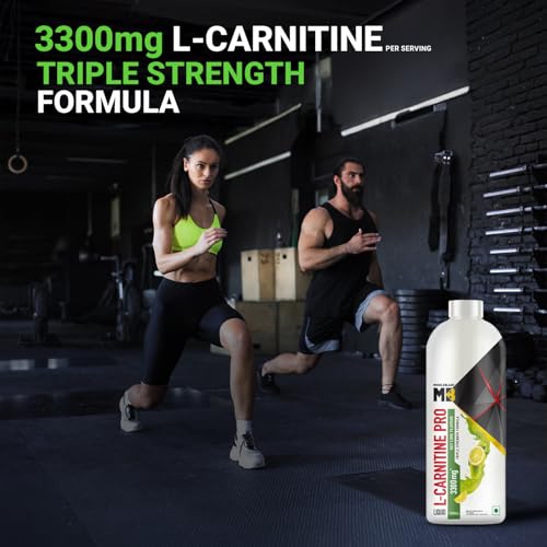 Image of MuscleBlaze Liquid L-Carnitine PRO (Key Lime, 450ml) | 3300mg L- Carnitine |Triple Strength Formula