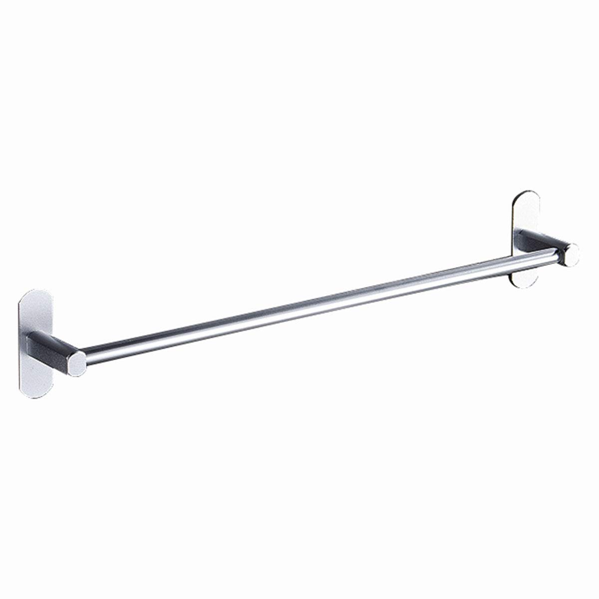 Handtuchhalter, 31 cm / 12,2 Zoll einlagiger silberner Aluminium-Handtuchhalter, Selbstklebender Fester Handtuchhalter, an der Wand montierter Handtuchhalter in Toilette, Bad oder