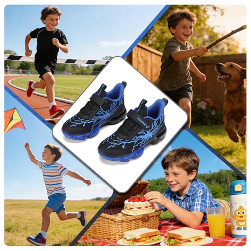 Image of VITUOFLY Boys Girls Sneakers Kids Mesh Lightweight Running Tennis Shoes