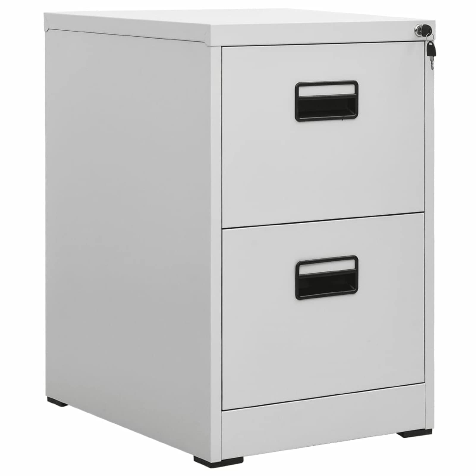 LAPOOH Schedario Grigio Chiaro 46x62x72,5 cm in Acciaio,Schedario,Schedario da Ufficio,Mobiletto per Documenti(SPU:336271)
