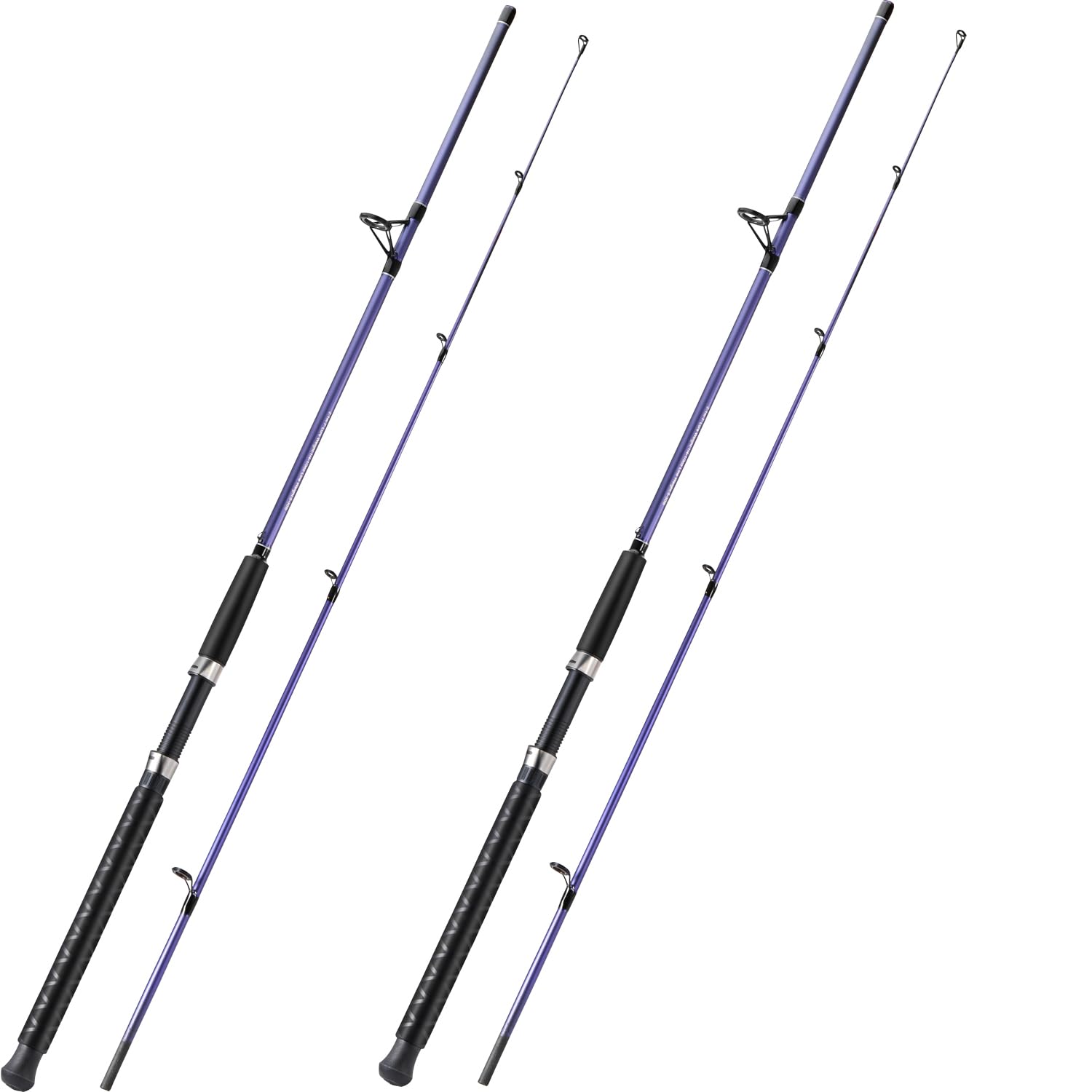 Sougayilang Fishing Rod - Premium Fiberglass Saltwater & Freshwater Trolling Rod | Lightweight, Durable Design with Non-Slip Handle for Smooth Casting-7'0"