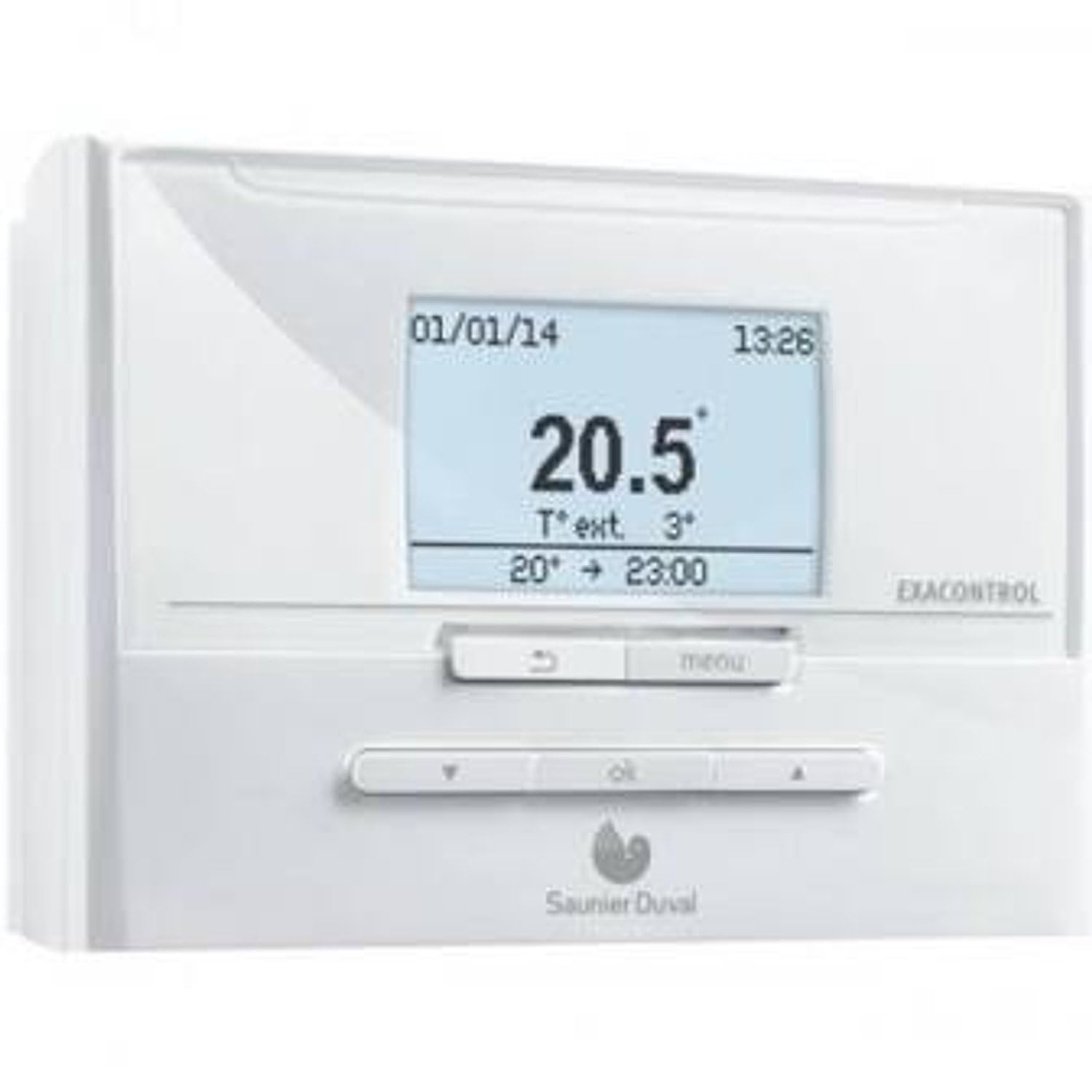 Saunier Duval e7c - Termostato de control ambiental, Blanco