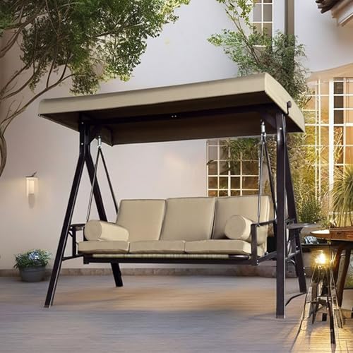 Auvent pour balancelle imperméable et résistant en polyester 600D pour terrasse - 7