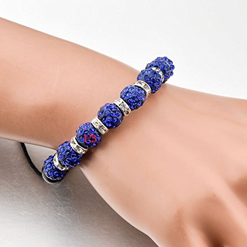 Shamballa Inspired CZ Crystal Diamond Beads Stretchable Bracelet