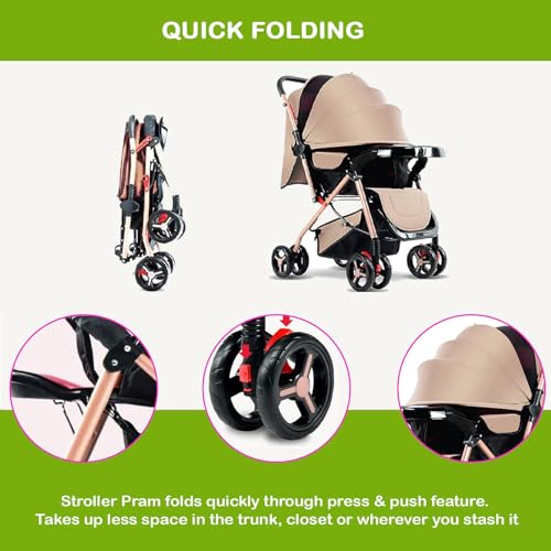 Image of SAFE-O-KID BABY FULL CANOPY STROLLER