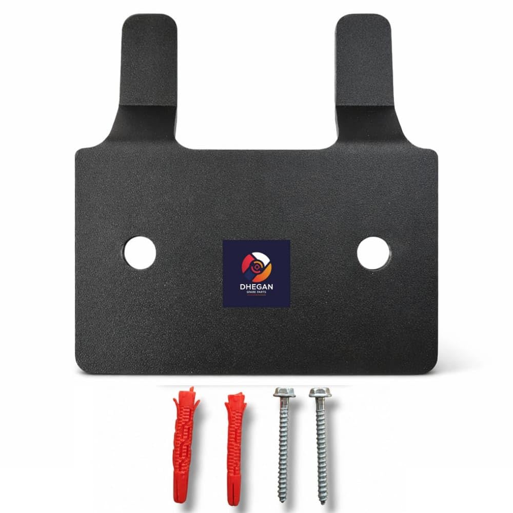Hanging Bracket Clamp with Screws & Wall Plugs | MS Steel Geyser Water Heater Mounting Hook | Suitable for 10 - 25L Storage Geysers | Easy Wall Installation | Black Color-picture-10