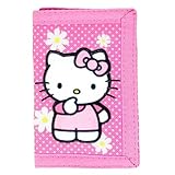 Hello Kitty Embroidered Polka Dot Floral Trifold Wallet
