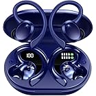 Auriculare Inalámbricos Deportivos, Nueva Auriculares Bluetooth 5.4 con HD Mic, 48H Cascos Inalambricos Bluetooth HiFi Estéreo, Cancelacion Ruido ENC Auriculares Running, IP7 Impermeable/Pantalla LED