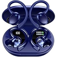 Auriculare Inalámbricos Deportivos, Nueva Auriculares Bluetooth 5.4 con HD Mic, 48H Cascos Inalambricos Bluetooth HiFi Estéreo, Cancelacion Ruido ENC Auriculares Running, IP7 Impermeable/Pantalla LED
