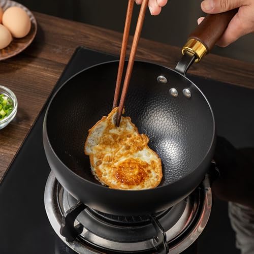 Mini Wok de Acero al Carbono con Tapa 20cm miniatura 3