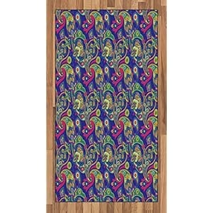 ABAKUHAUS Paisley Tapijt, Classic Perzische Welsh, vlak Geweven Vloerkleed voor Woonkamer, Slaapkamer, Eetkamer, 80 x…