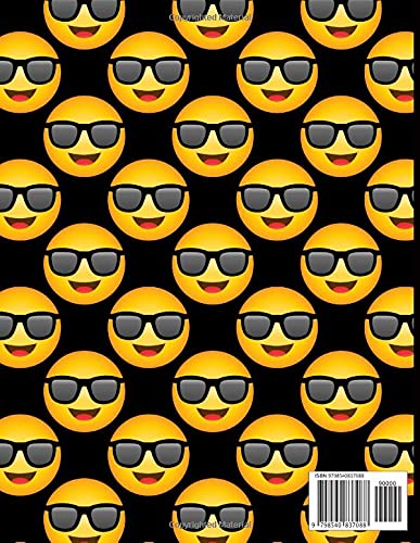 Miniatura 2 de Composition Notebook Tough Guy Emoji Cover - Notebook College Ruled 120 Pages - Large 8.5 x 11