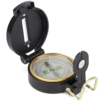Direction Compass Portable Camping Compass MilitaryArmy Multifunctional Tactical Survival Military Compass with Lanyard & Pouch/Waterproof & Impact Resistant (Direction-Compass-5)