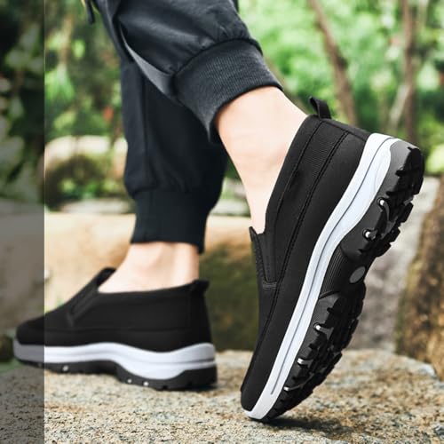 Men's Arch Support Slip-On Canvas Loafers, Casual Outdoor Shoes,Lightweight Orthopedic Sneakers for Hiking & Walking3