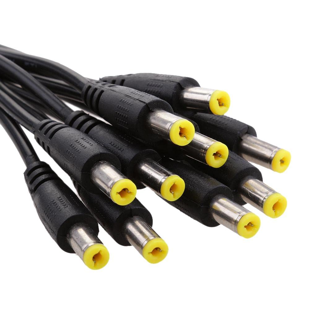 BNF 10 Pieces 12V 5.5x2.1mm Male DC Power Socket Jack Connector Cable Plug Wire | Consumer Electronics | Home Surveillance | Cables Adapters & Connectors-image-44