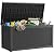 Yardgrace 320 Gallon Outdoor Storage Box, Extra Large Waterproof Resin Deck Box with Lockable Lid Storage Bin for Patio Furniture Cushion, Garden Tools, Pool Accessories, UV-Resistant Outside, Black